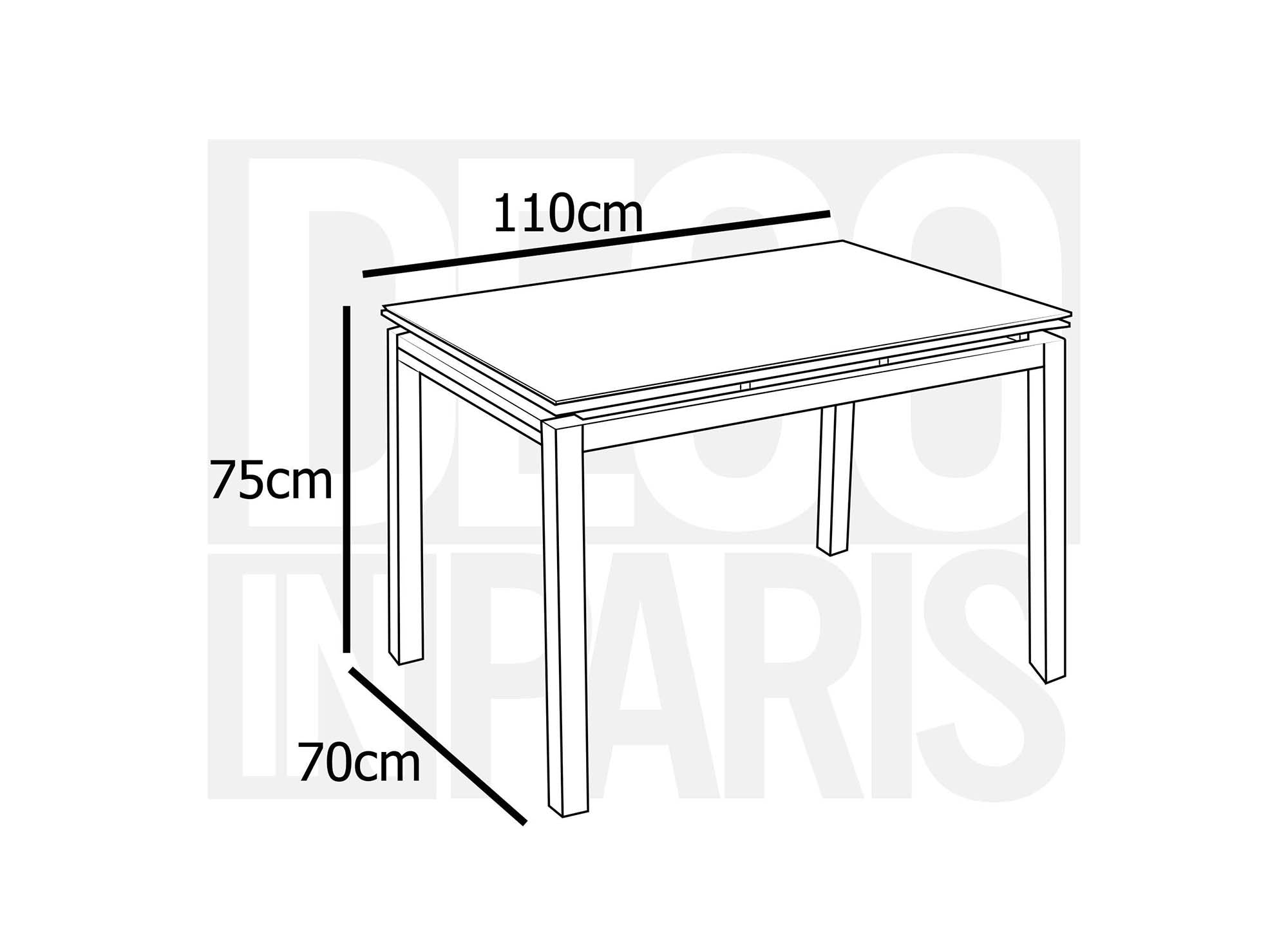 Ensemble table à manger extensible + 6 chaises blanc GISBORNE