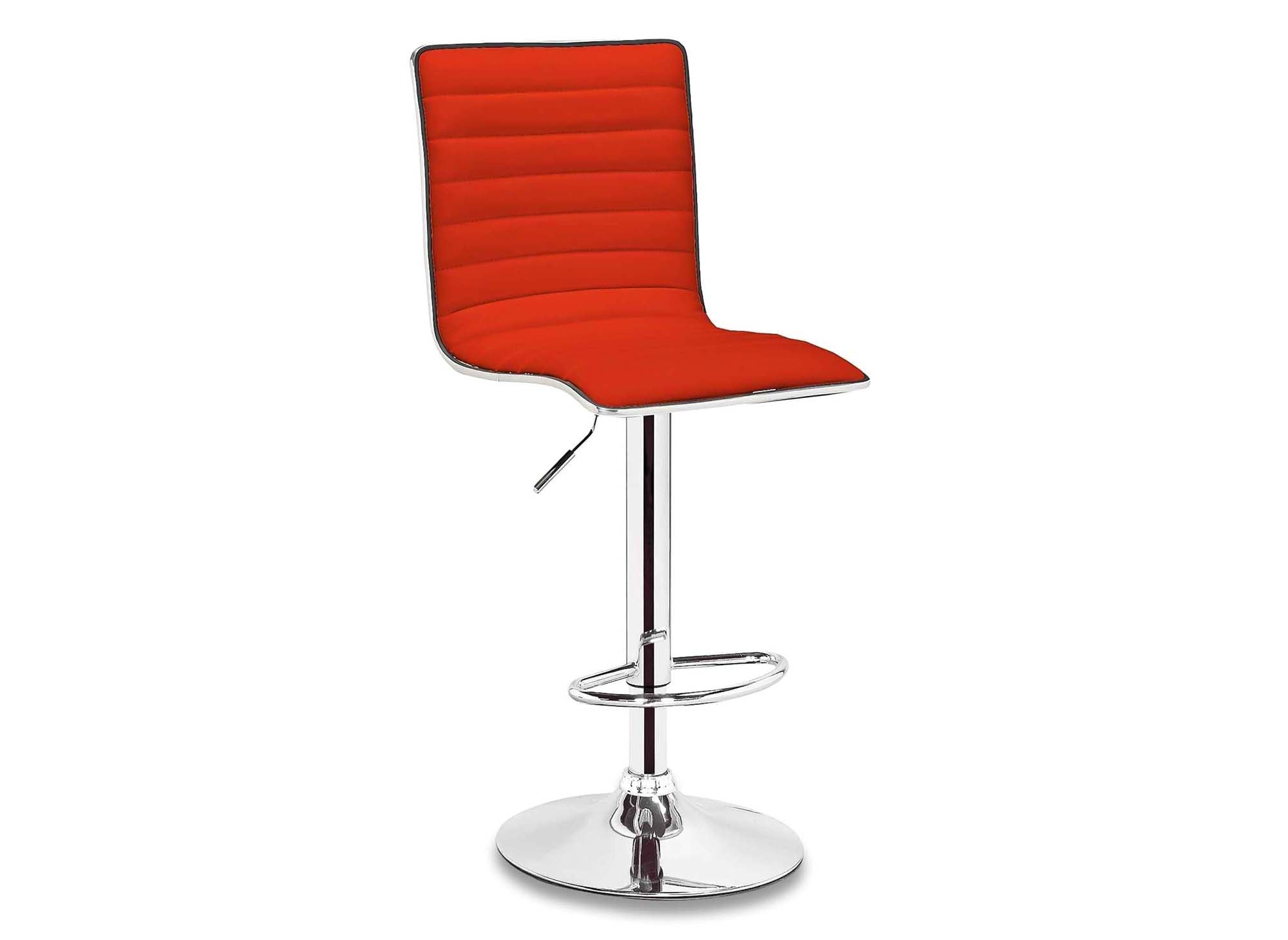 Lot de 2 tabourets de bar rouge LOCAS
