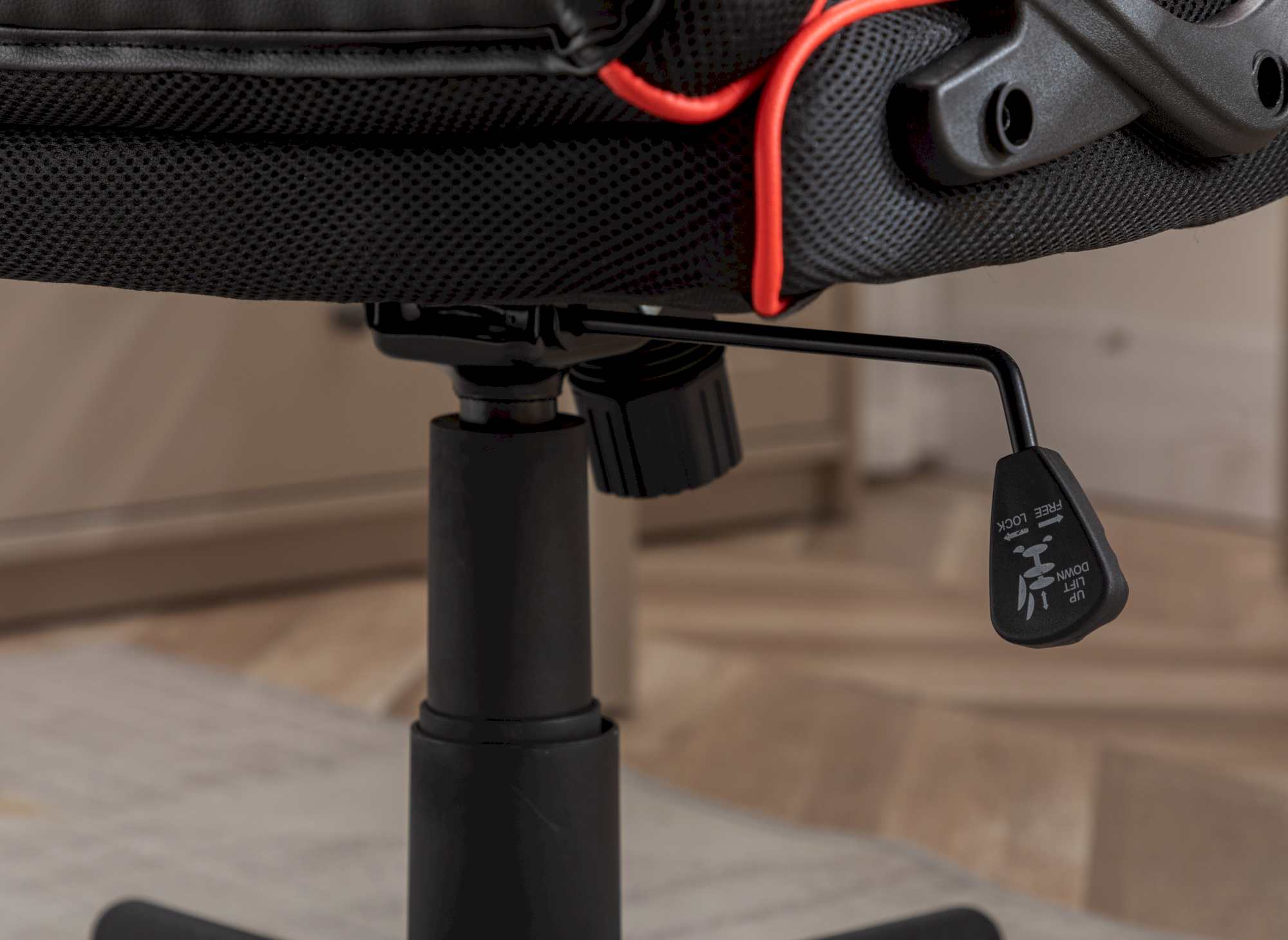 Fauteuil de bureau gaming noir et rouge MICRON