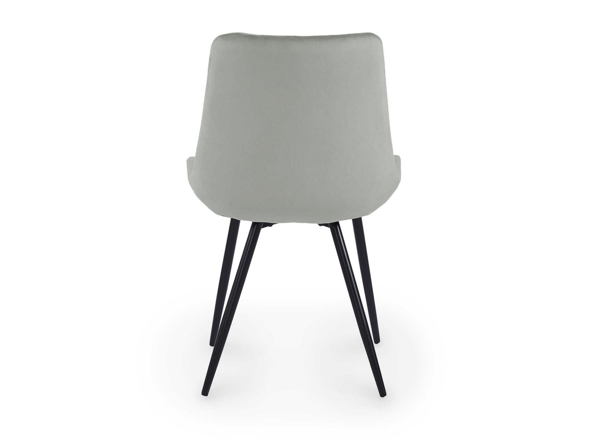 Lot de 2 chaises design en velours gris YOLA