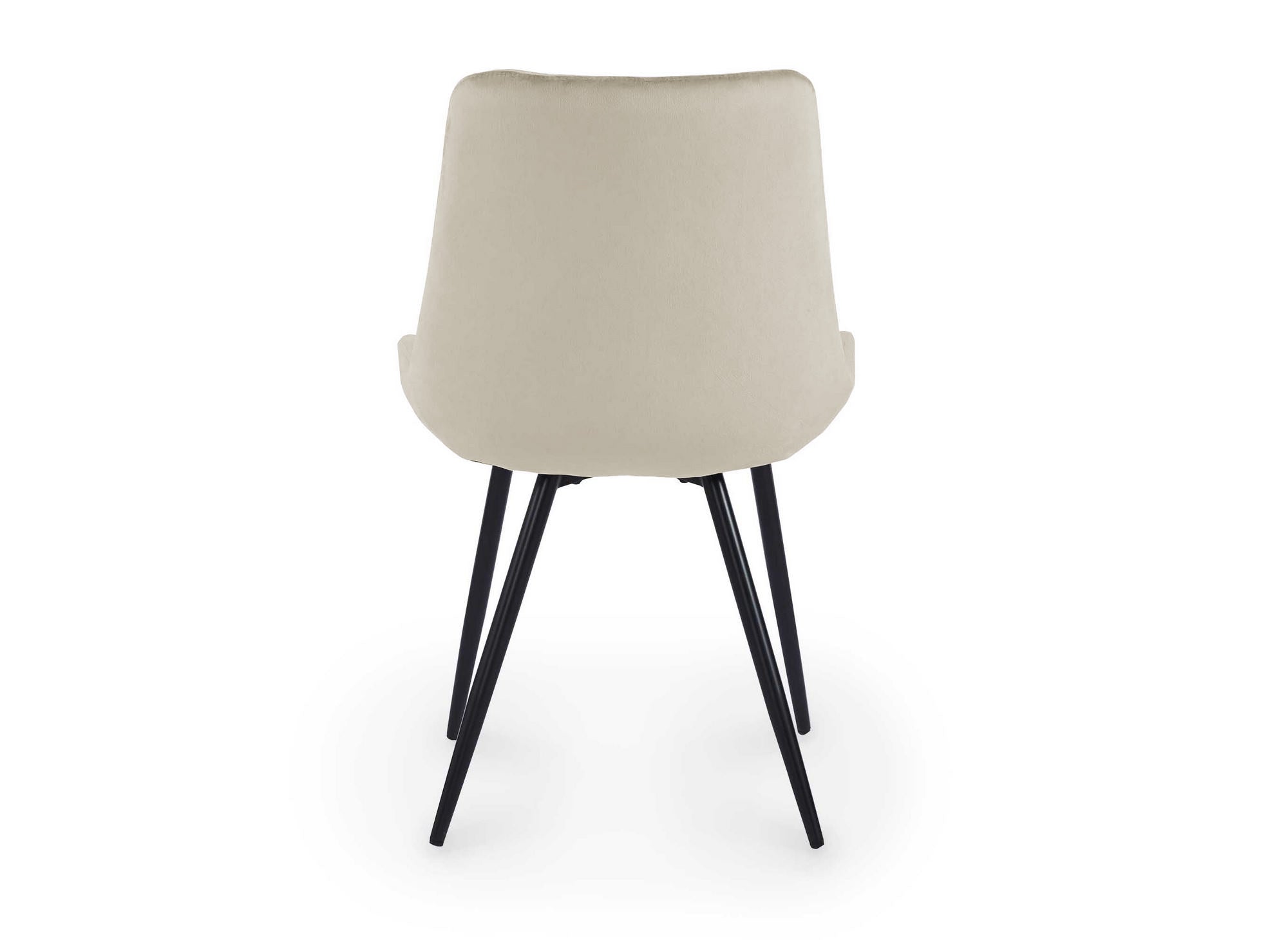 Lot de 2 chaises design en velours beige YOLA