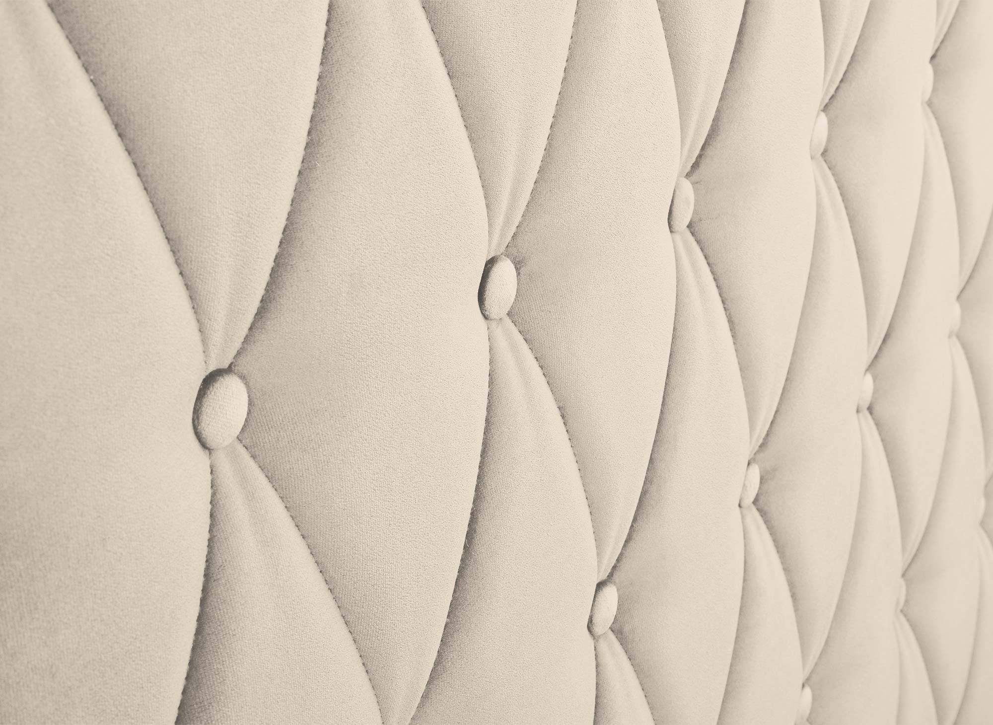 Lit coffre en velours beige 160X200 cm PERLA