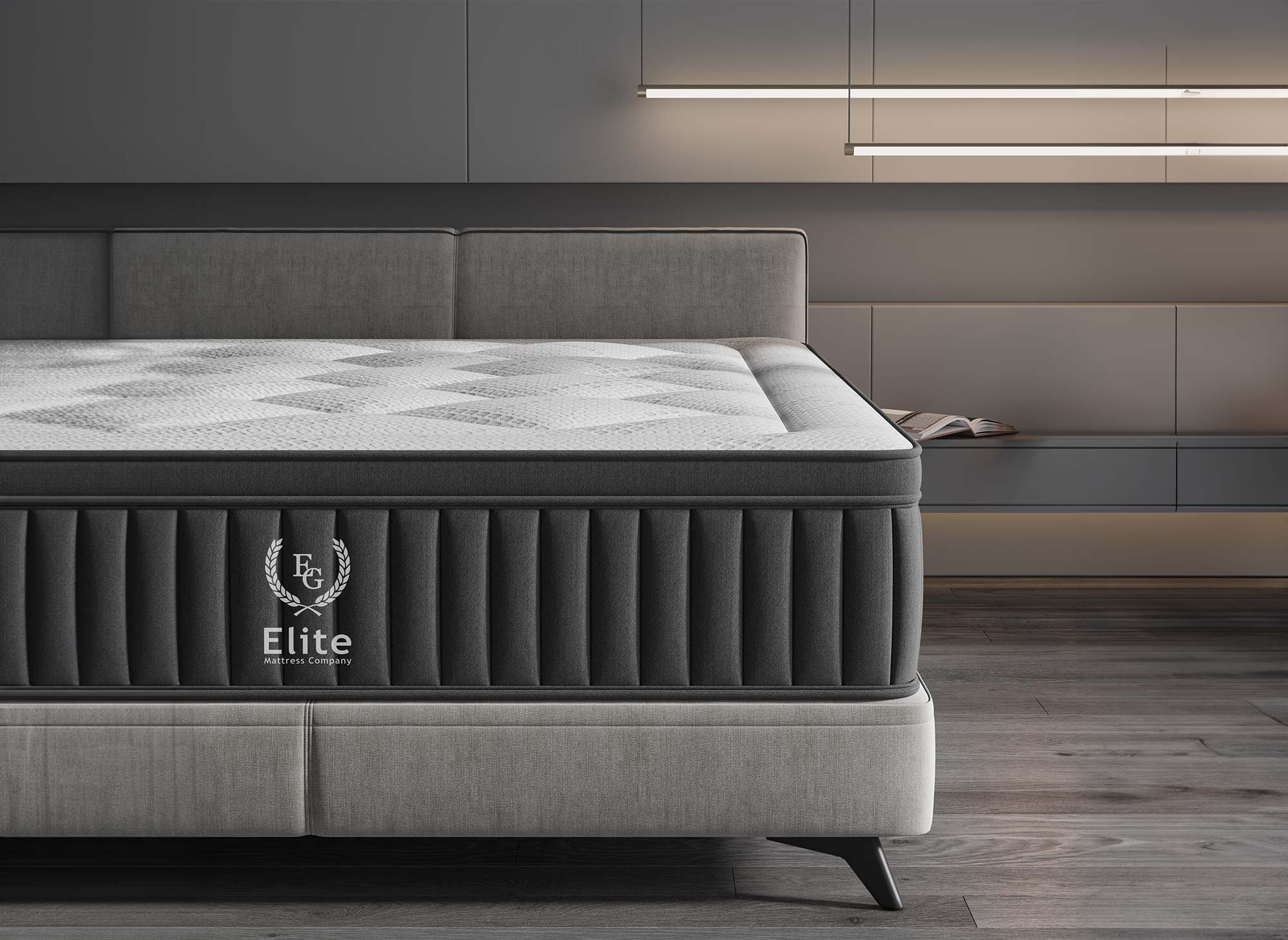 Matelas hybride ressorts ensachés 160 x 200 cm épaisseur 30 cm ASTRO