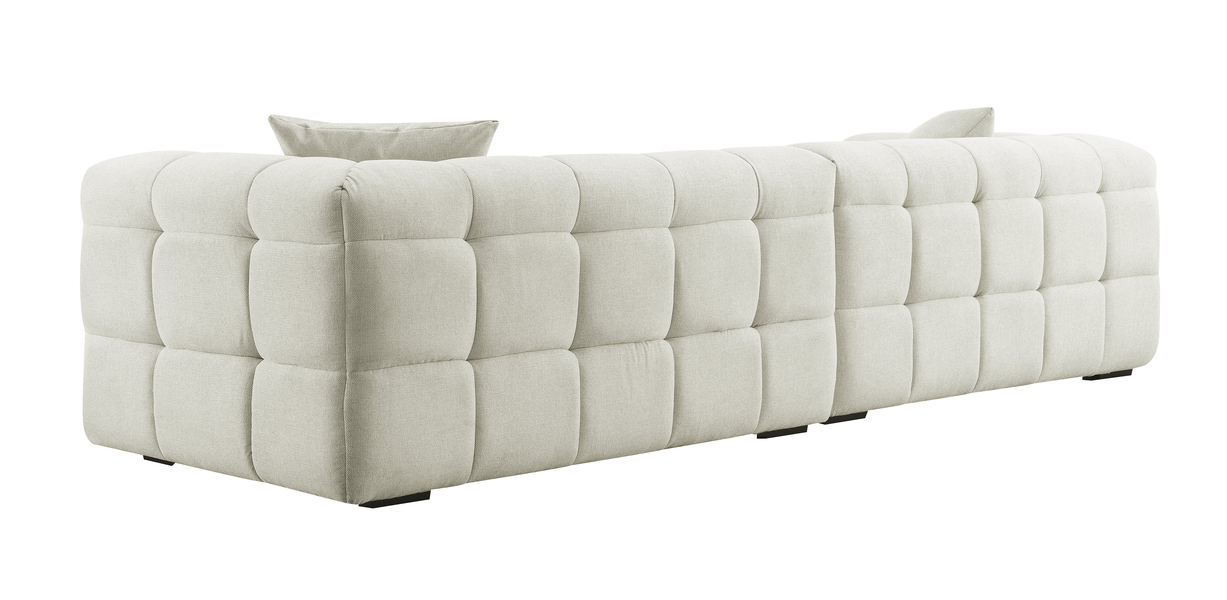 Canapé 4 places en tissu beige BELLA