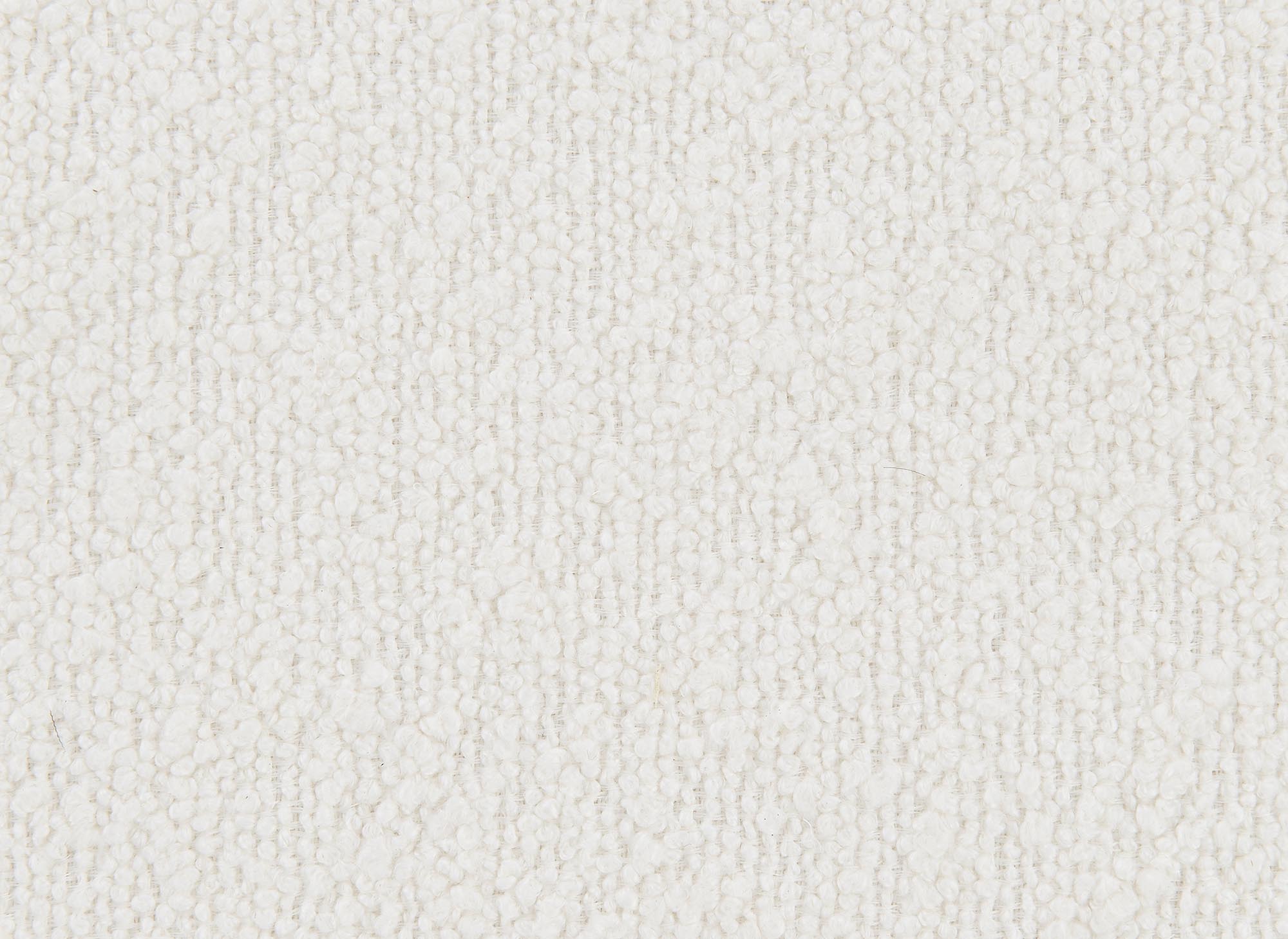 Canapé d'angle effet peau de mouton blanc écru BELLA - Angle gauche