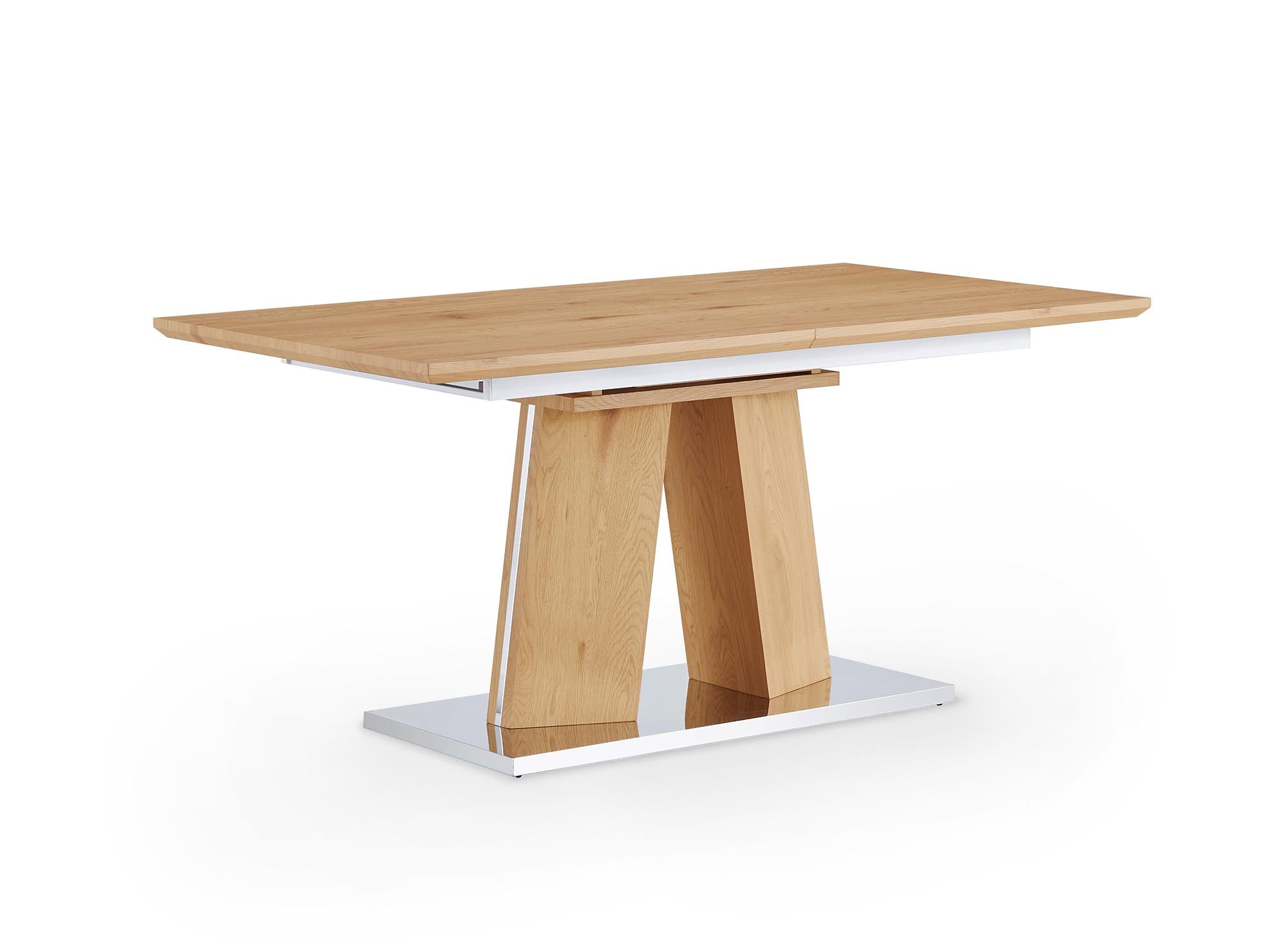 Table à manger rectangulaire en bois extensible 8 personnes YANNA
