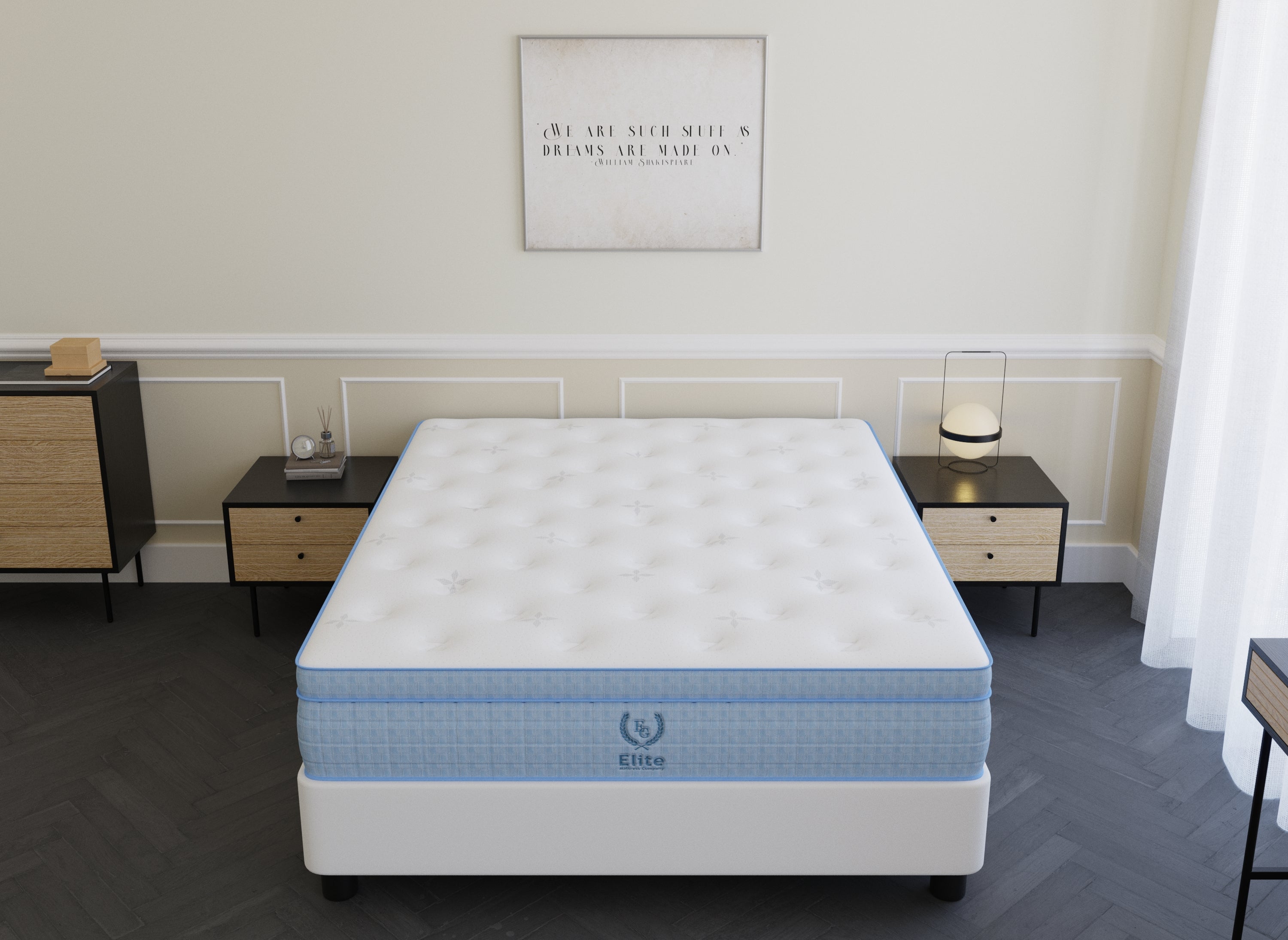 Matelas hybride ressorts ensachés 140 x 190 cm épaisseur 30 cm RAFAEL