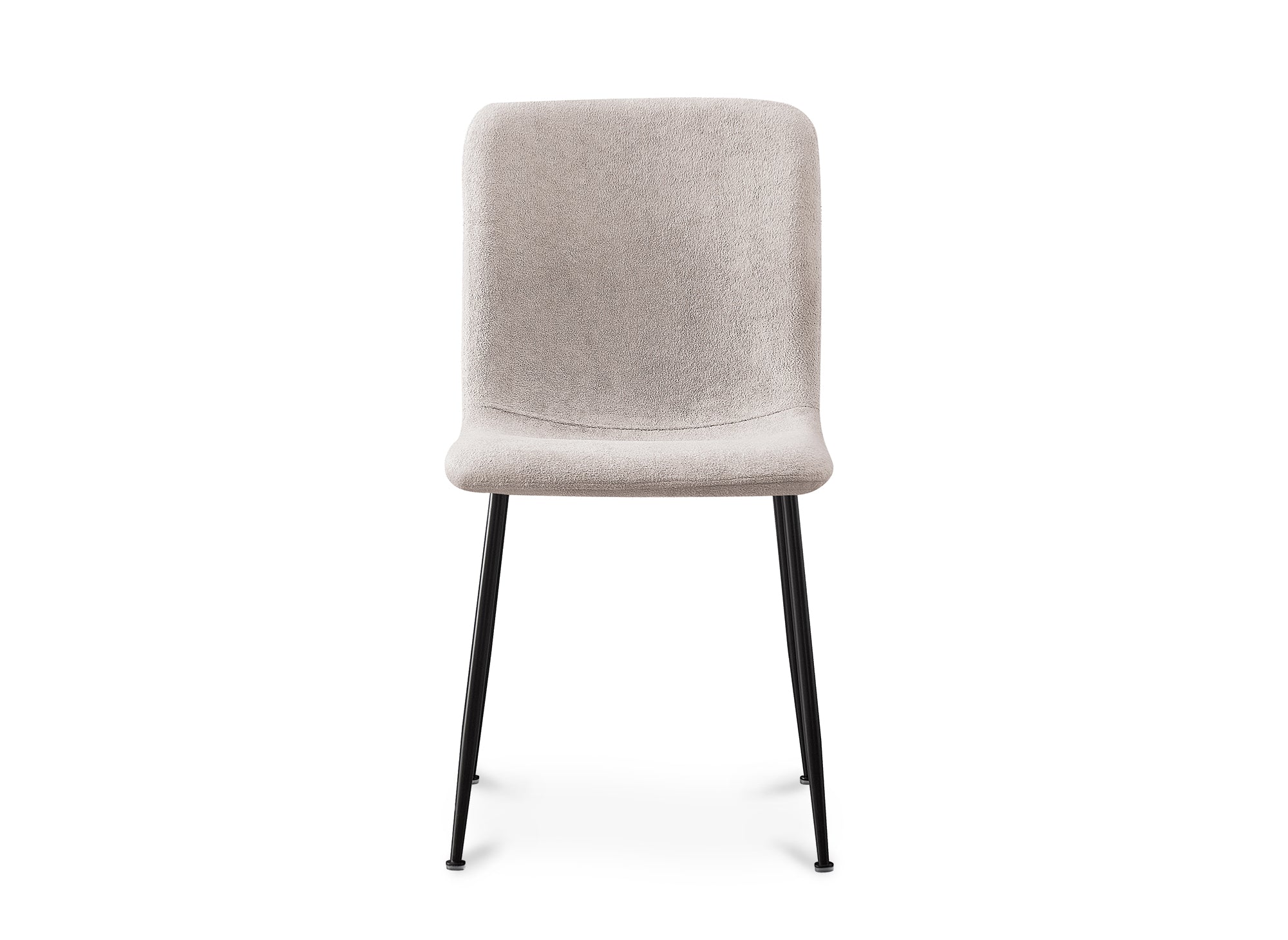 Lot de 4 chaises en tissu beige CHERYL