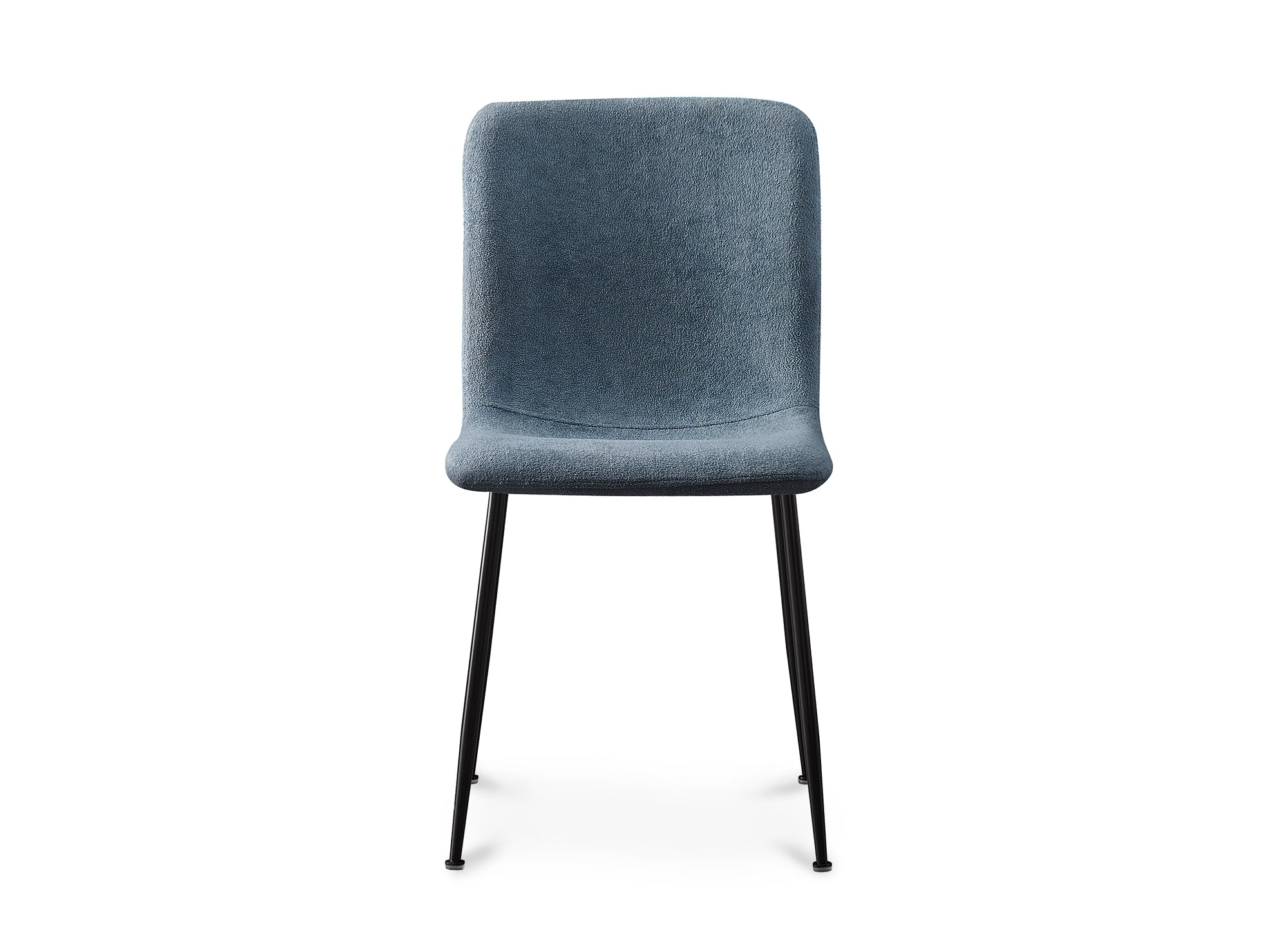 Lot de 4 chaises en tissu bleu CHERYL