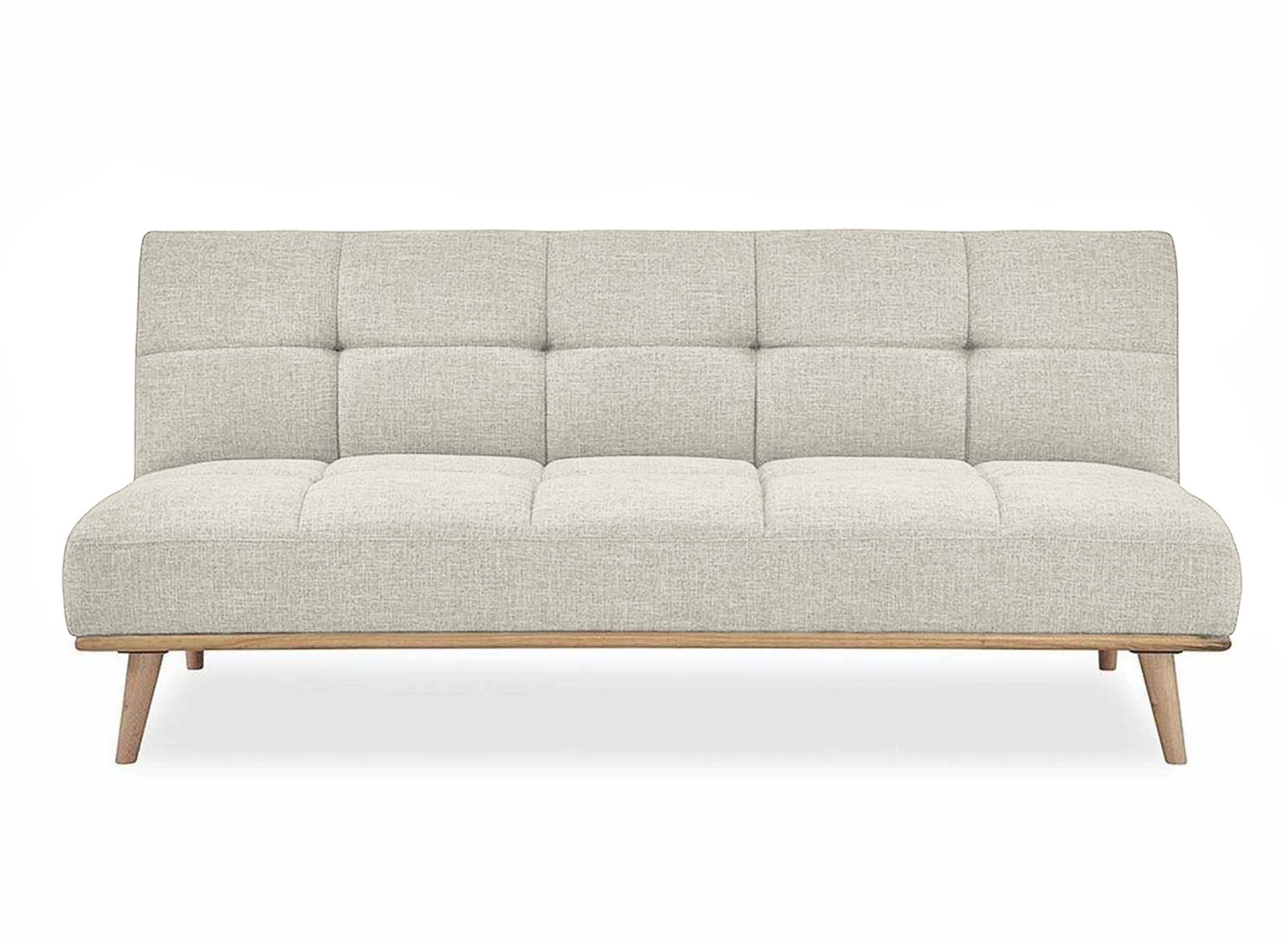 Banquette clic clac scandinave 3 places beige JESSY