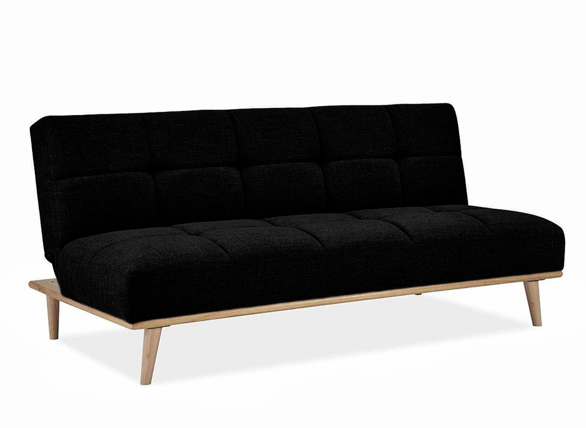 Banquette clic clac scandinave 3 places noir JESSY