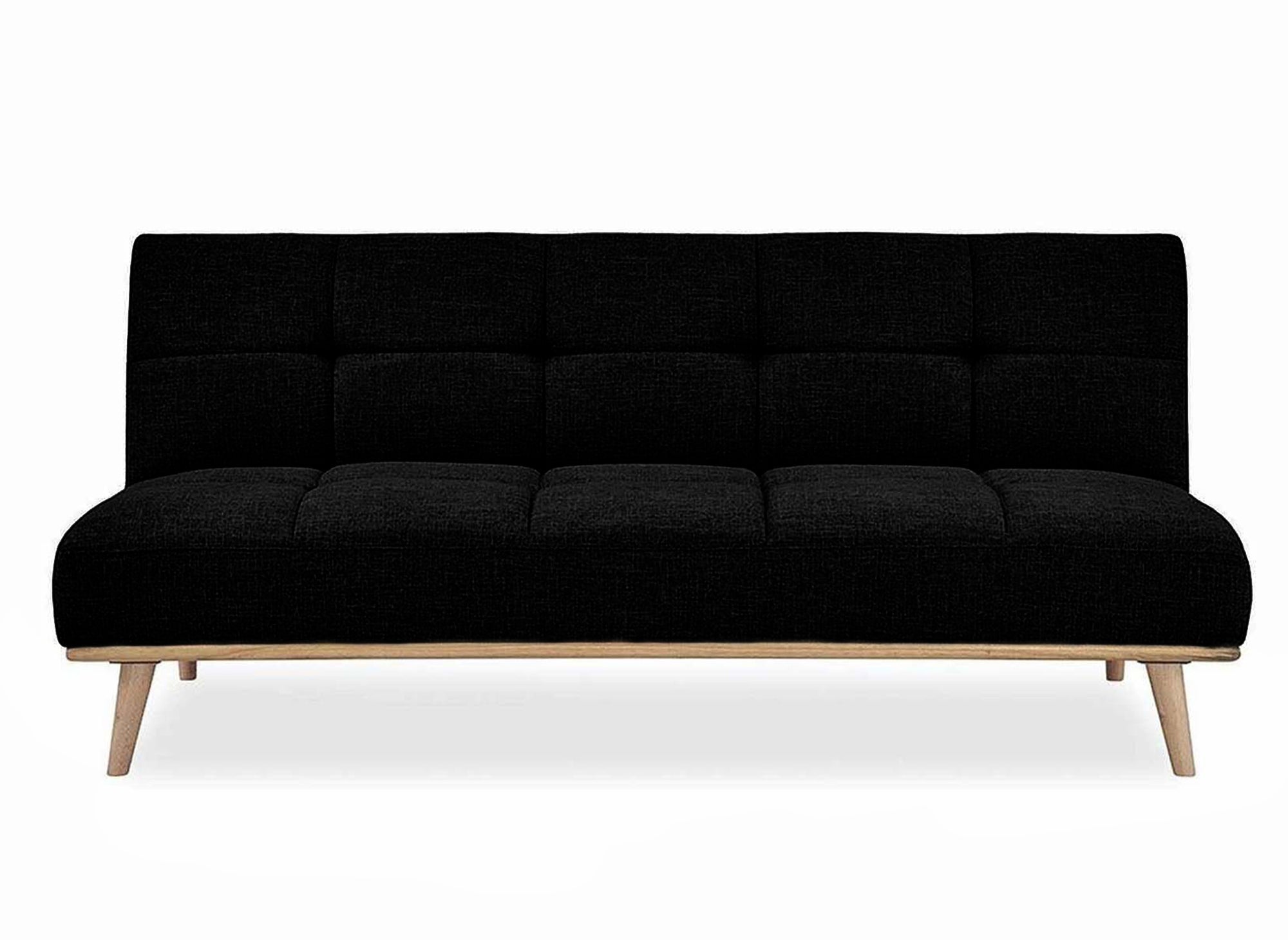 Banquette clic clac scandinave 3 places noir JESSY