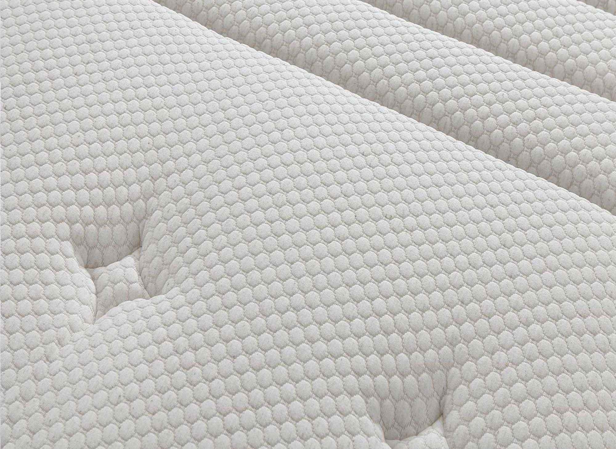Matelas hybride NATURAL 140 x 190 cm ressorts ensachés et soie épaisseur 29 cm