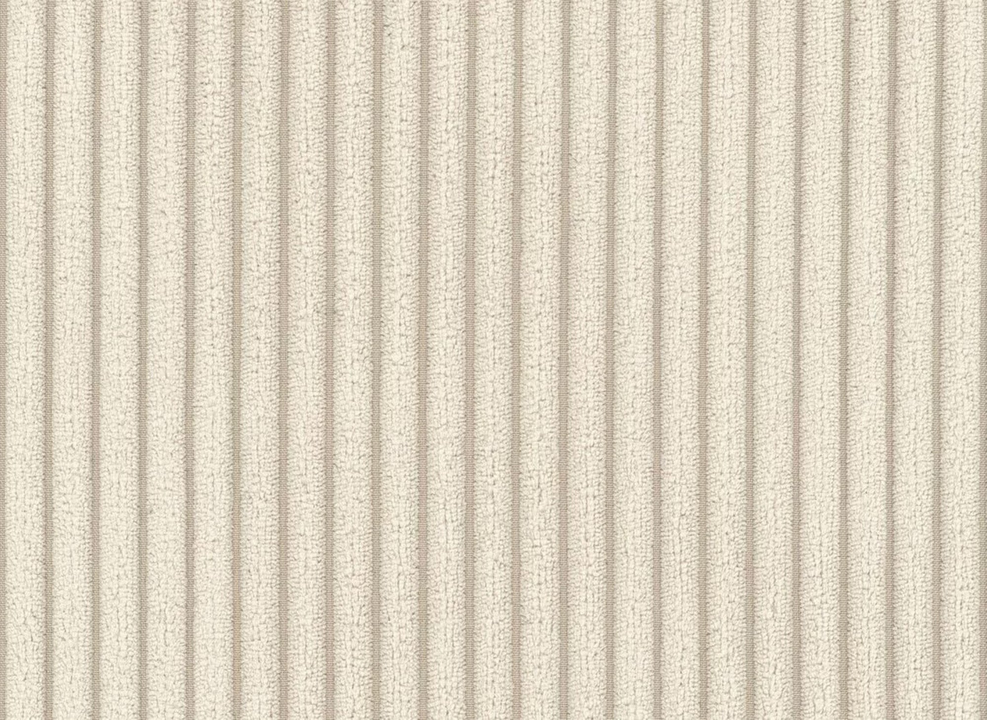 Canapé panoramique convertible avec coffre en velours côtelé beige - JADE