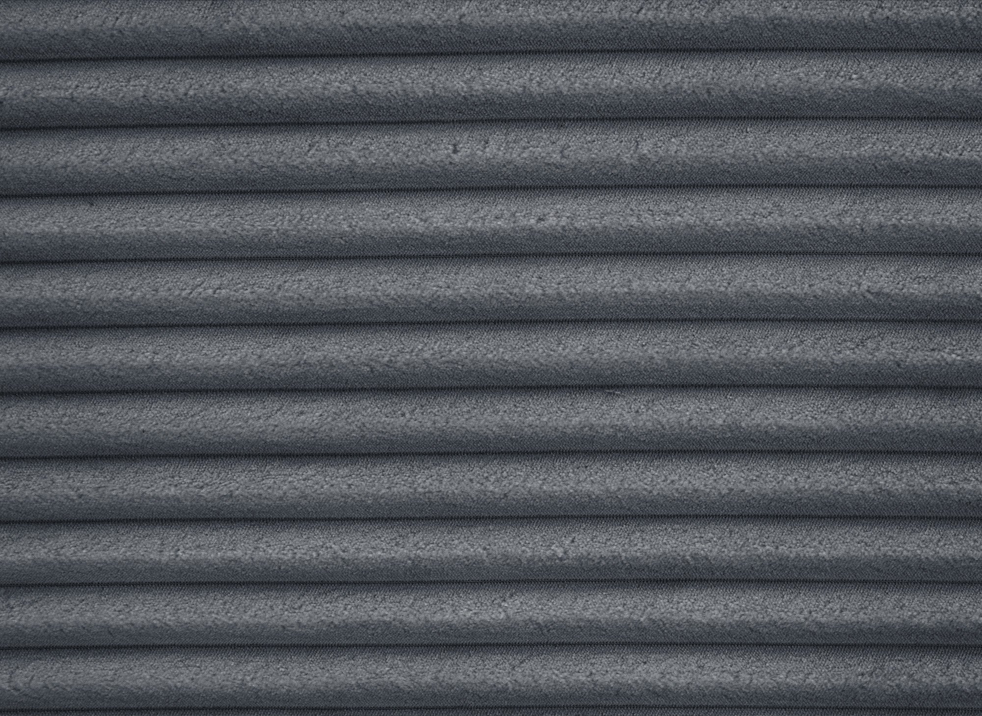 Canapé d'angle convertible avec coffre en velours gros côtelé doux gris TILDA - Angle gauche