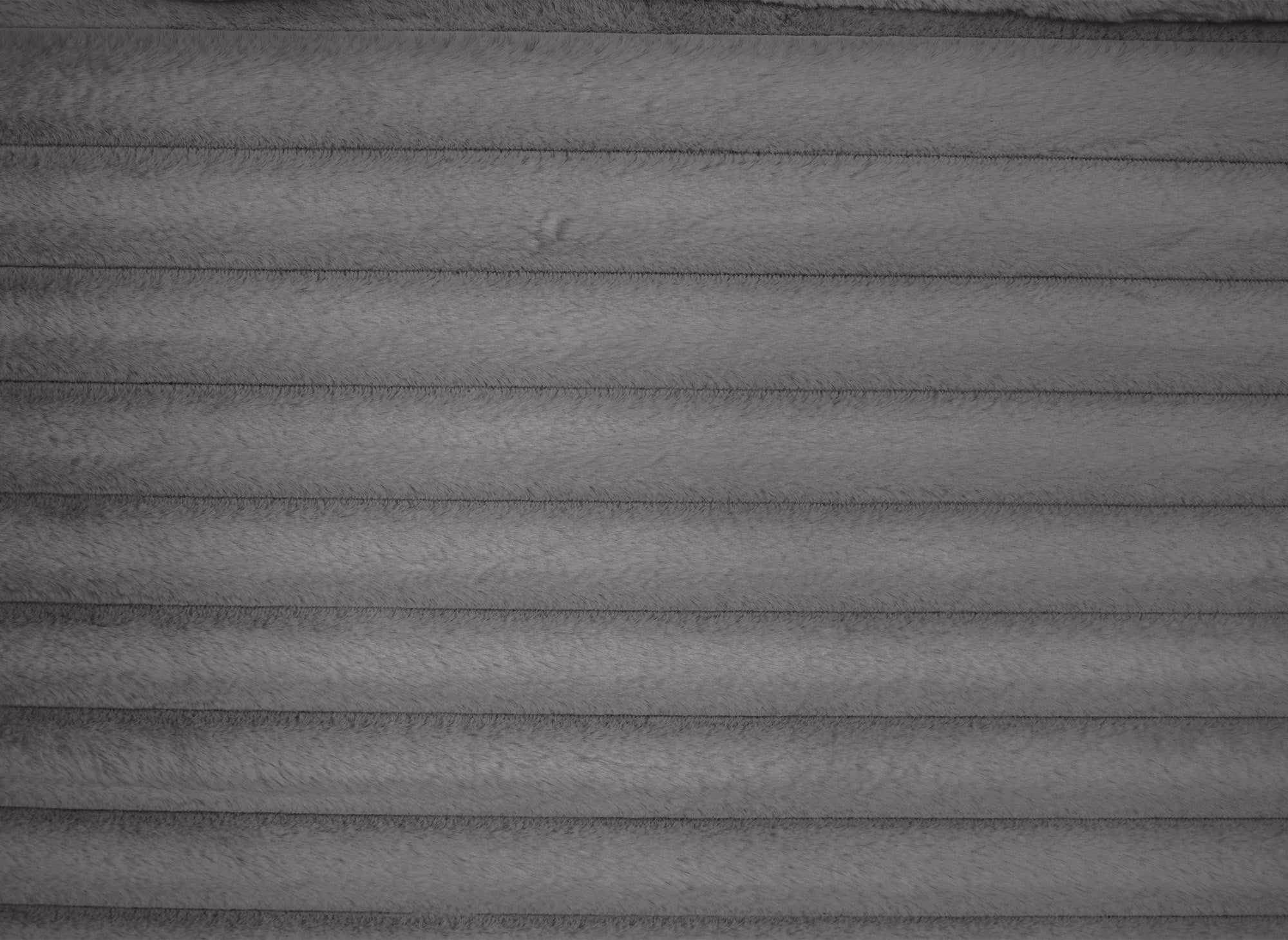 Canapé droit 2 places en gros côtelé doux gris DAHO