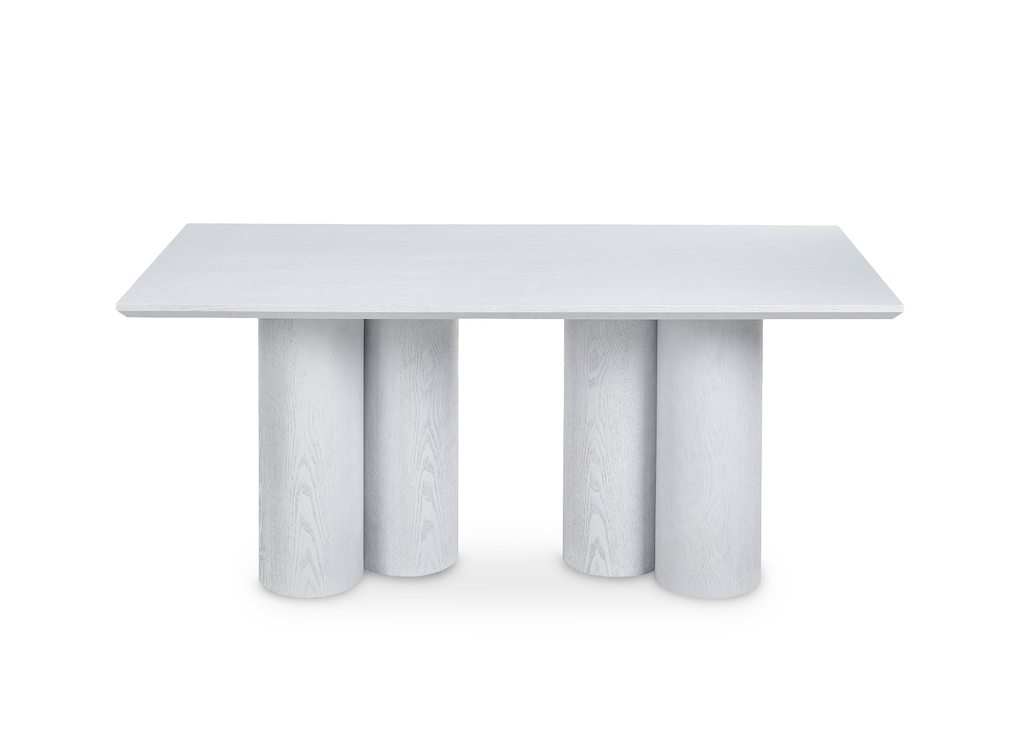 Table à manger blanche pieds forme organique 6 personnes ROSALIA