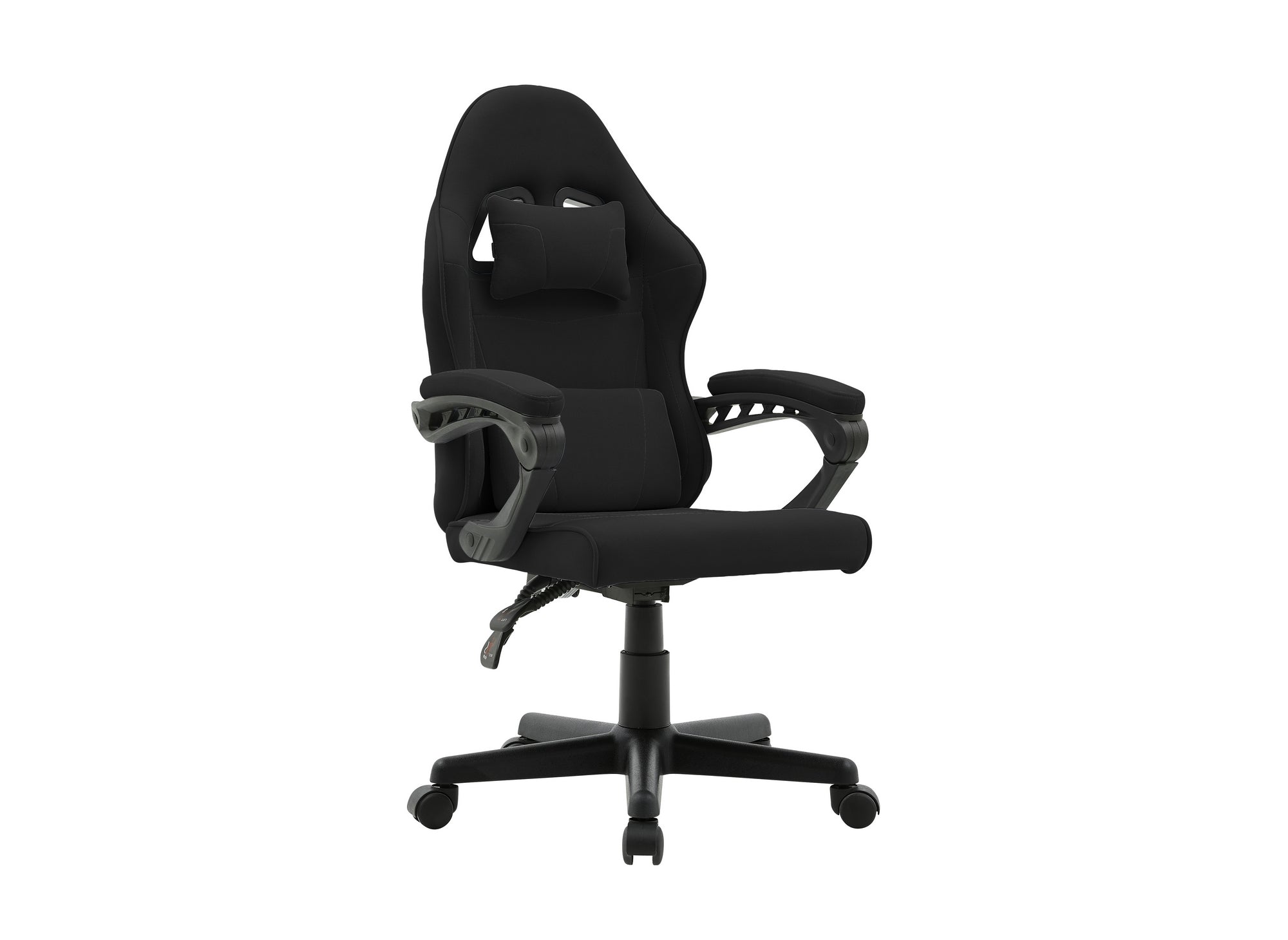 Fauteuil de bureau en tissu noir GHOST