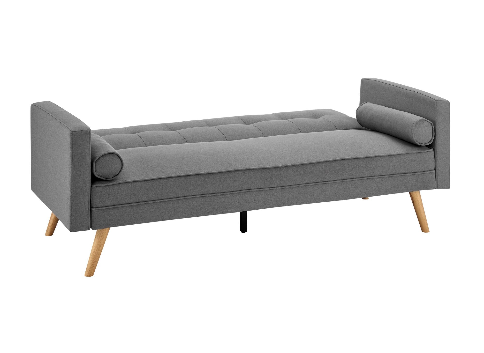 Banquette clic clac gris en tissu TANIA