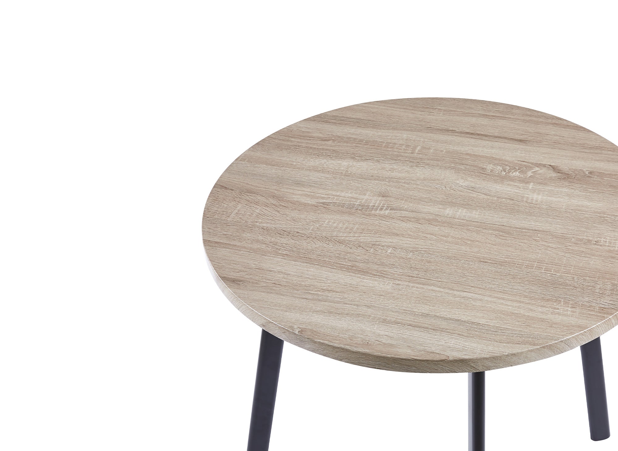 Ensemble table à manger en bois gris clair avec 4 tabourets gris IRINA