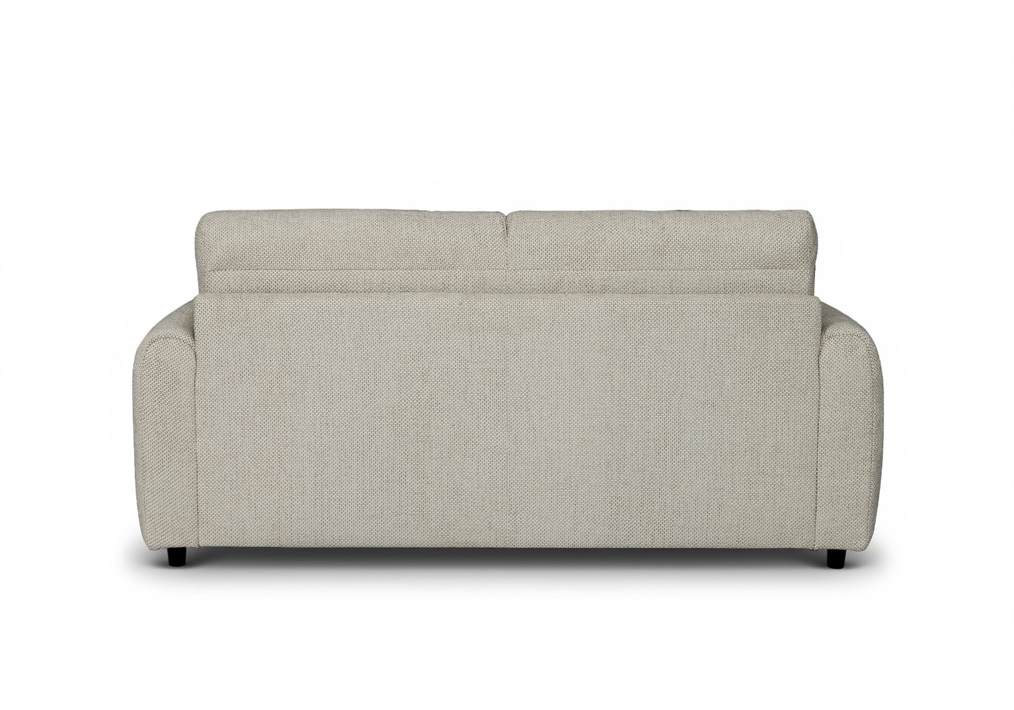 Canapé convertible express 3 places en tissu beige ISANDRO