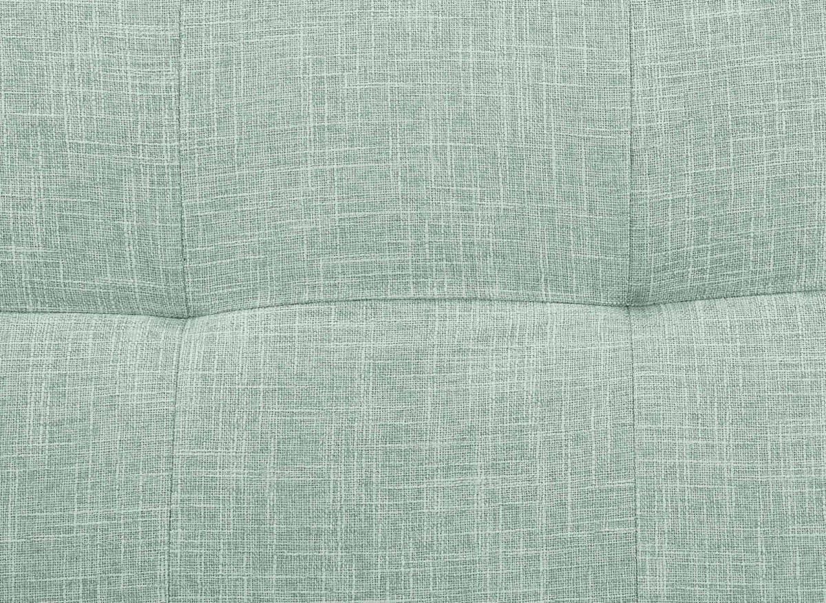 Banquette clic clac en tissu vert d'eau TANIA - DécoInParis