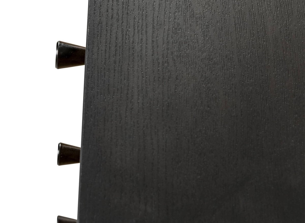 Buffet enfilade 3 tiroirs 2 portes en bois et métal noir DARYL - DécoInParis