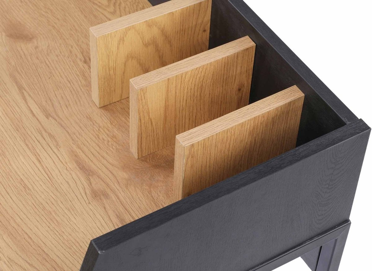 Bureau compact design industriel en bois et métal ARMELLE - DécoInParis