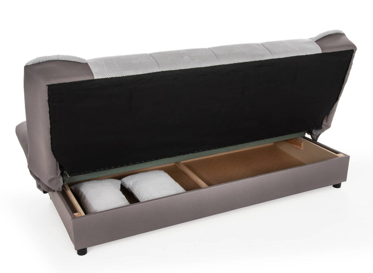 Canapé clic clac gris convertible NATI - DécoInParis