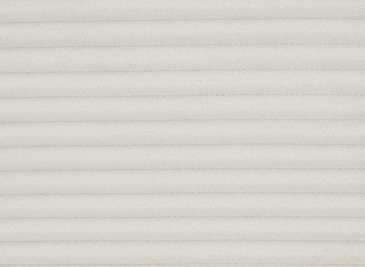 Canapé d'angle convertible avec coffre en velours gros côtelé doux beige TILDA - Angle gauche - DécoInParis