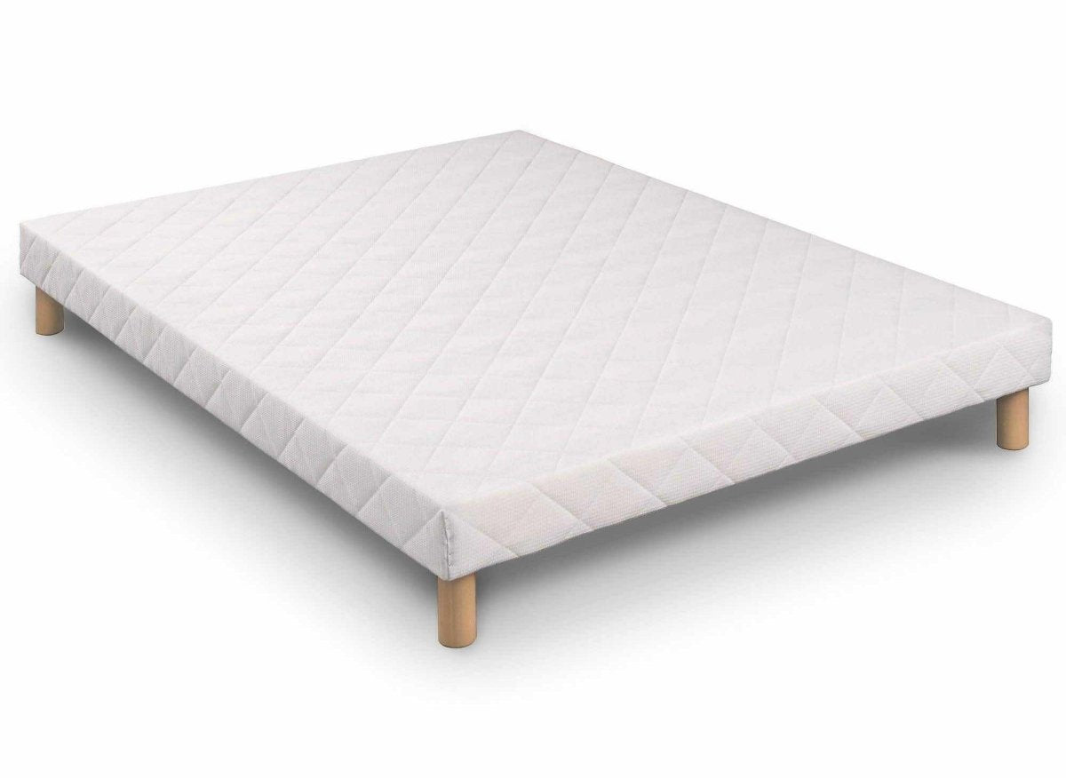 Ensemble 140x190 sommier tapissier & Matelas en mousse 15 cm - WOLK - DécoInParis