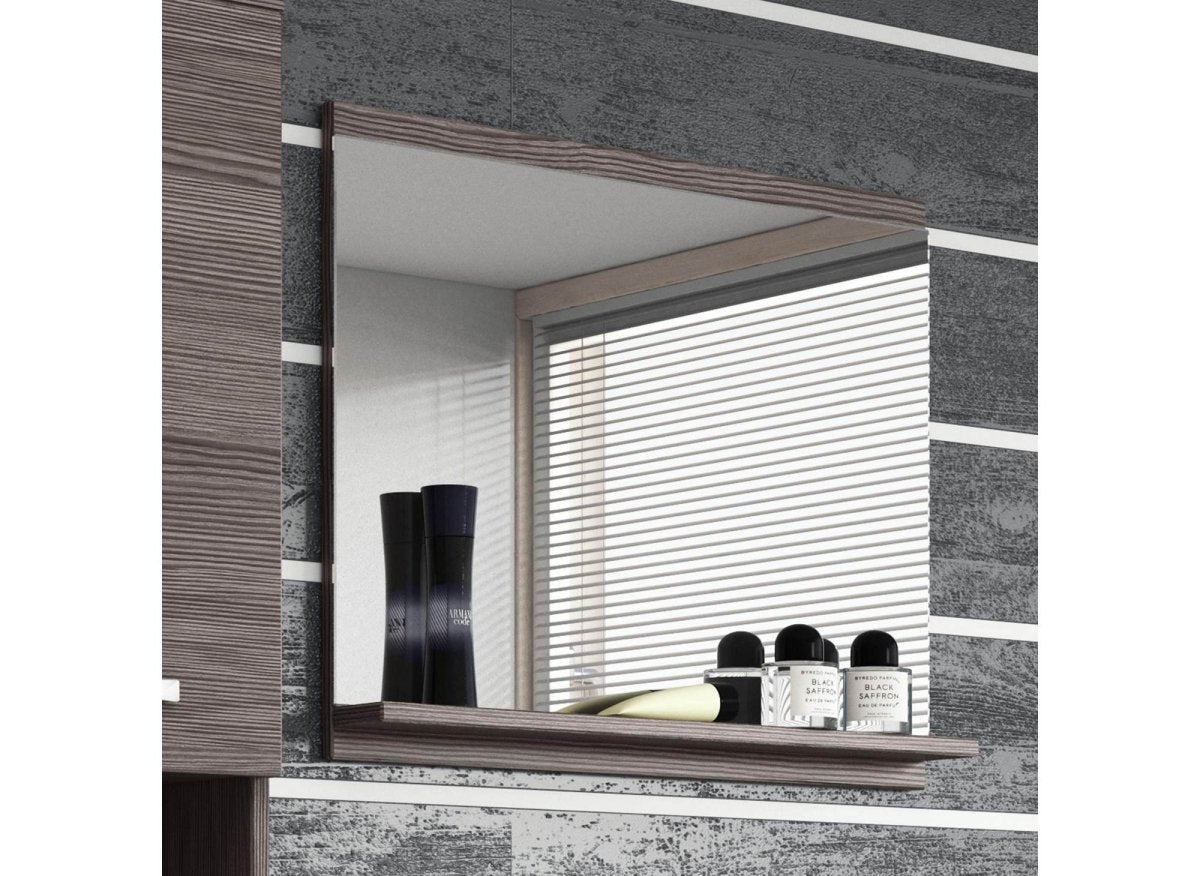 Ensemble meubles salle de bain design suspendu - Wengé HARMONY - DécoInParis