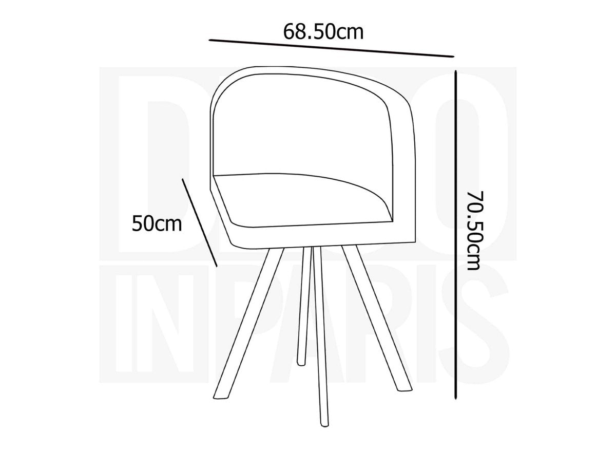 Ensemble table + 6 chaises encastrables beige FLEN XL - DécoInParis