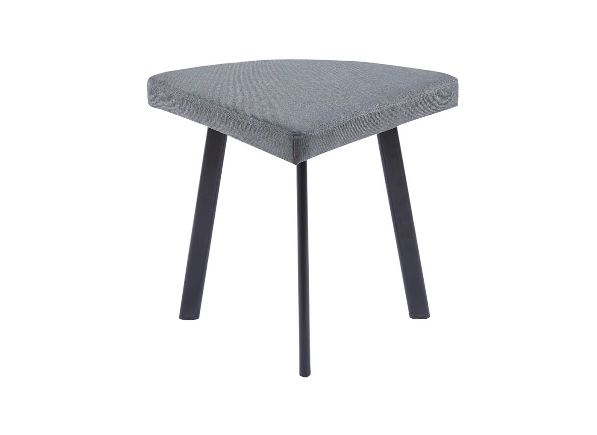 Ensemble table à manger en bois gris clair avec 4 tabourets gris IRINA - DécoInParis