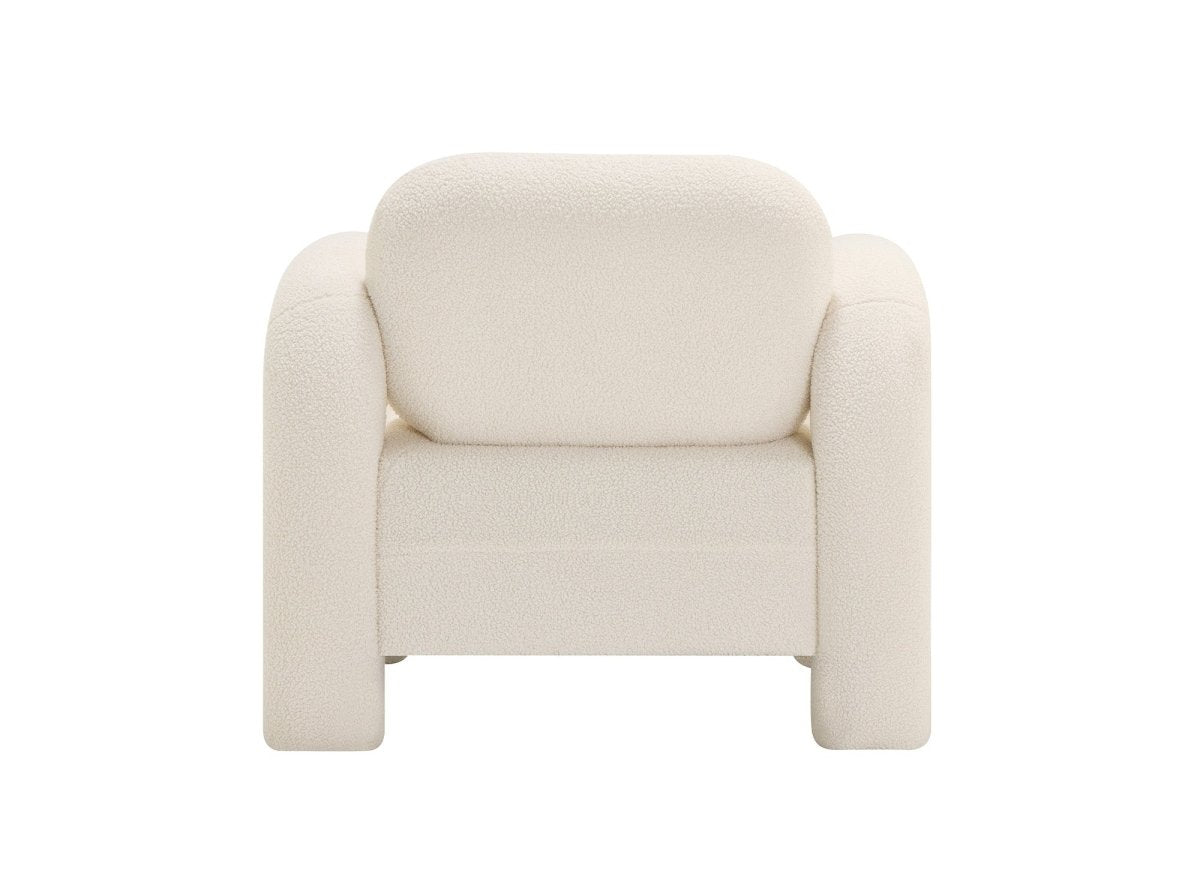 Fauteuil en tissu bouclette DEBORAH - DécoInParis