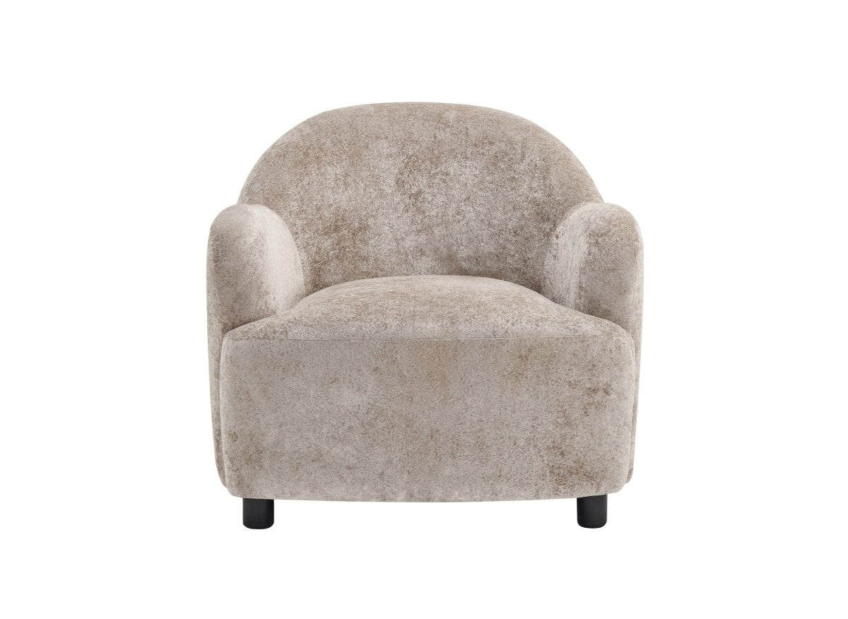 Fauteuil en velours beige SWING - DécoInParis