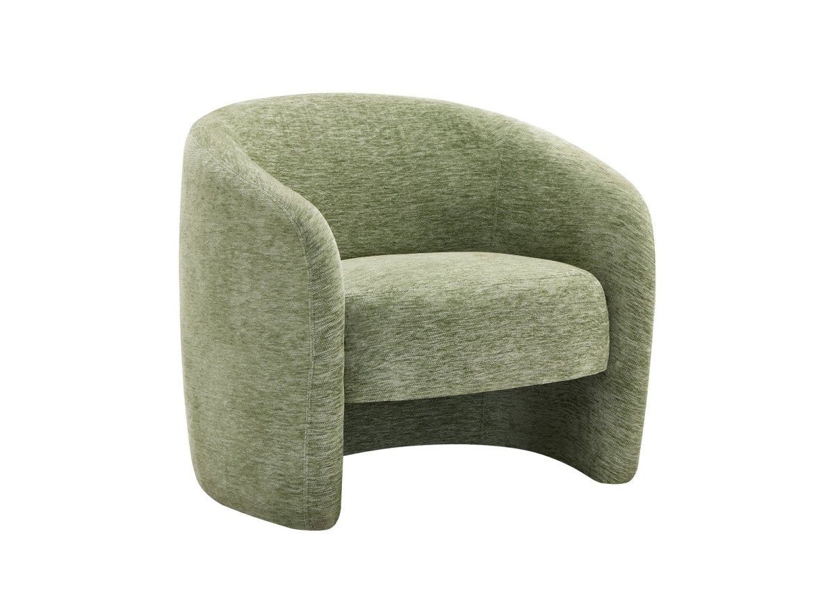 Fauteuil en velours vert d'eau OXFORD - DécoInParis