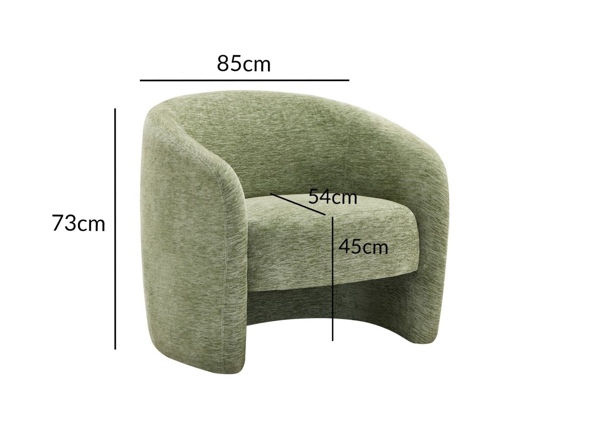 Fauteuil en velours vert d'eau OXFORD - DécoInParis