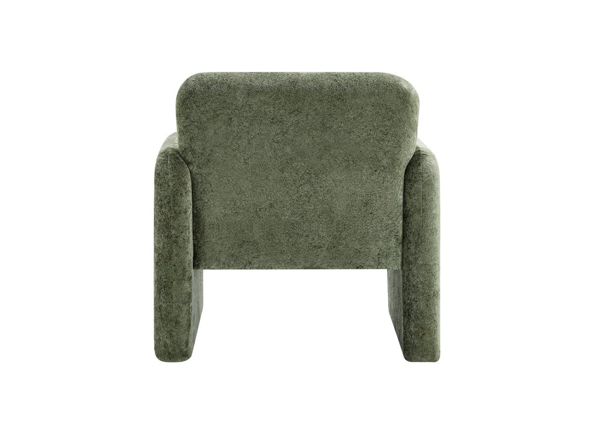 Fauteuil en velours vert PAMIO - DécoInParis