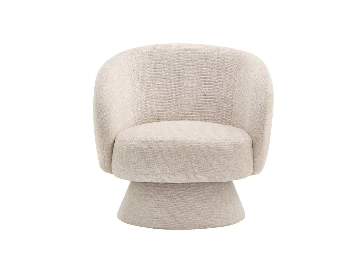 Fauteuil pivotant beige SENZ - DécoInParis