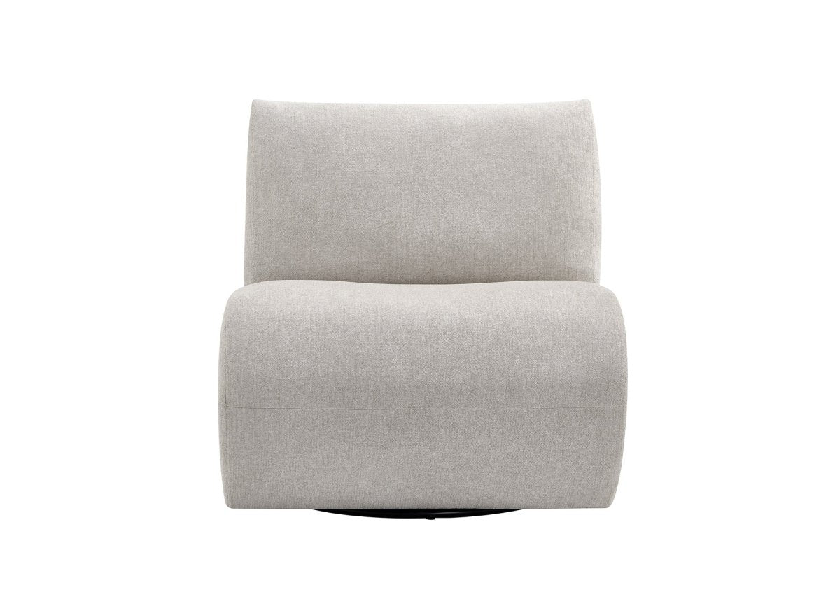 Fauteuil pivotant beige YASMINE - DécoInParis