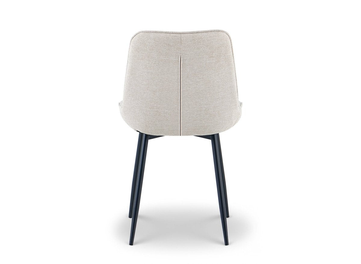 Lot de 4 chaises en tissu beige LOREVA - DécoInParis