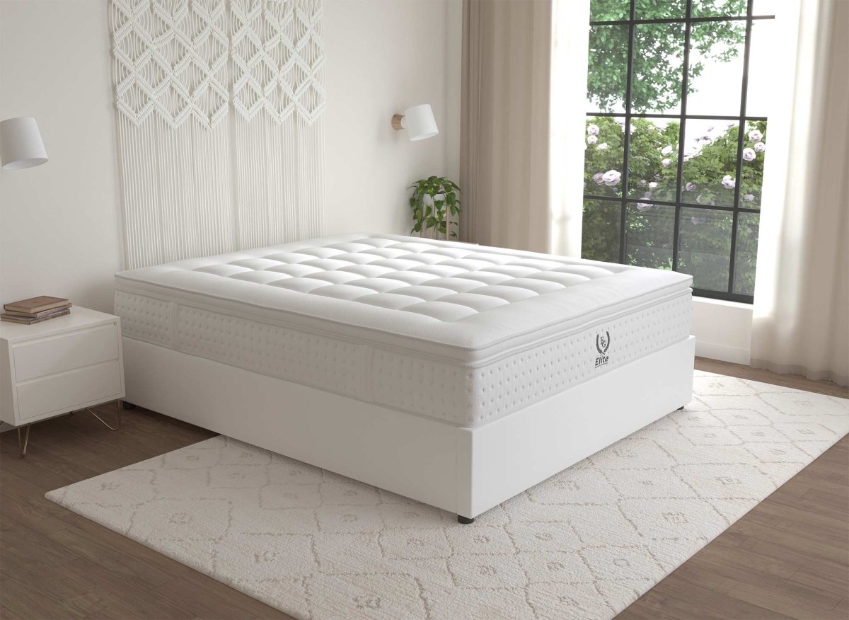 Matelas hybride mousse mémoire en gel et ressorts ensachés 180 x 200 cm épaisseur 31 cm SERENA - DécoInParis
