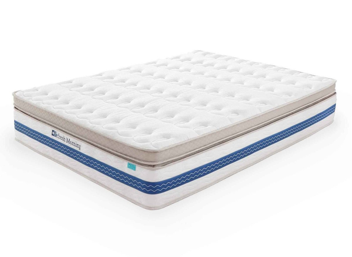 Matelas hybride REFRESH 160 x 200 cm ressorts ensachés et mémoire de forme épaisseur 32 cm - DécoInParis