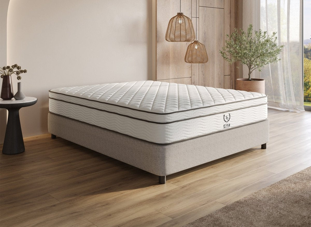 Matelas hybride ressorts ensachés 160 x 200 cm épaisseur 25 cm MARIUS - DécoInParis