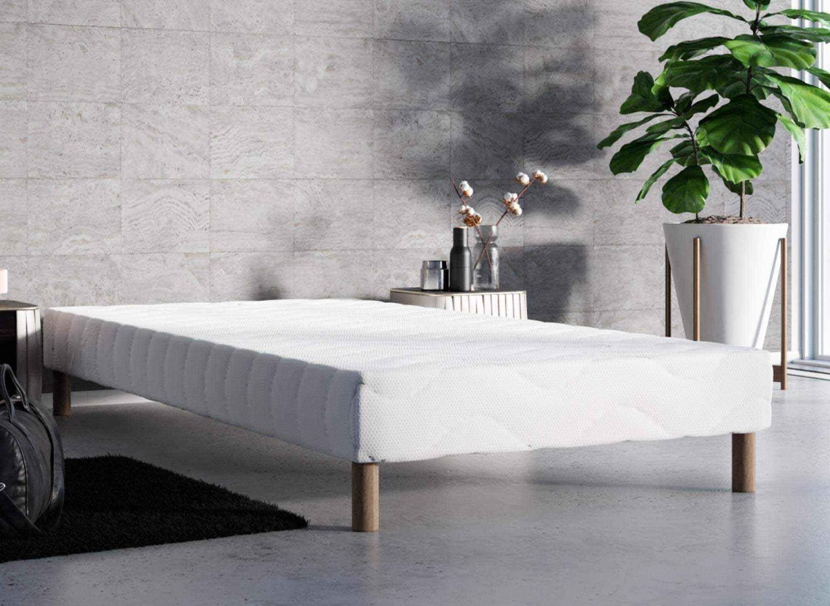 Sommier tapissier 80 x 200 cm + 4 pieds - DécoInParis