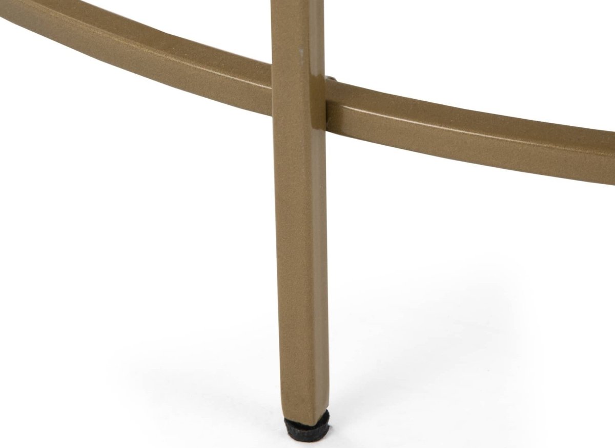 Table basse en verre noir et métal THESSA - DécoInParis