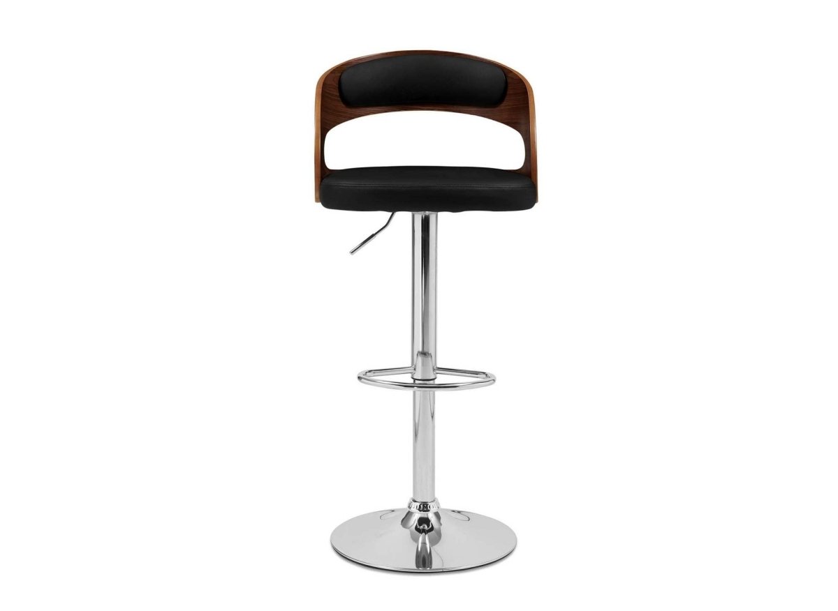 Tabouret de bar marron et noir KENT - DécoInParis