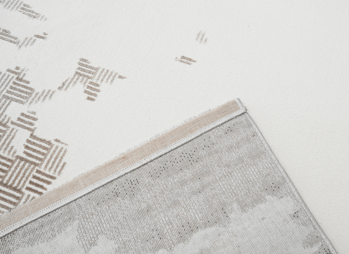 Tapis beige à motifs 160 x 230 cm SALVIA - DécoInParis