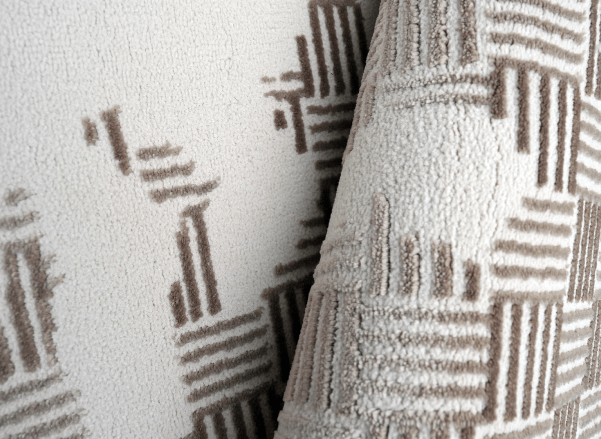 Tapis beige à motifs 160 x 230 cm SALVIA - DécoInParis